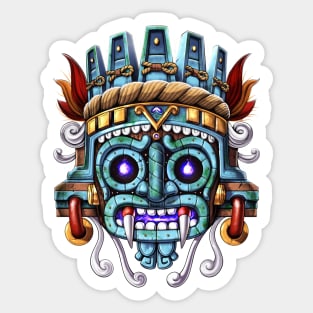 Aztec God Tlaloc Sticker